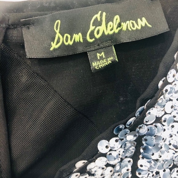 Sam Edelman Sequin Dress In Midnight - Picture 9 of 10